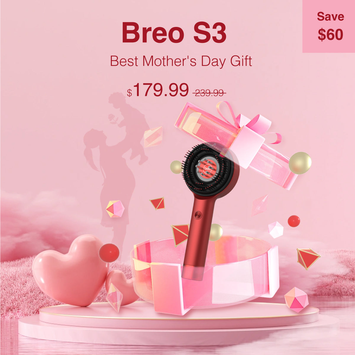 Breo S3 Scalp Massaging Brush