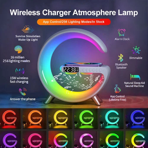 G-shaped LED light Bluetooth speaker