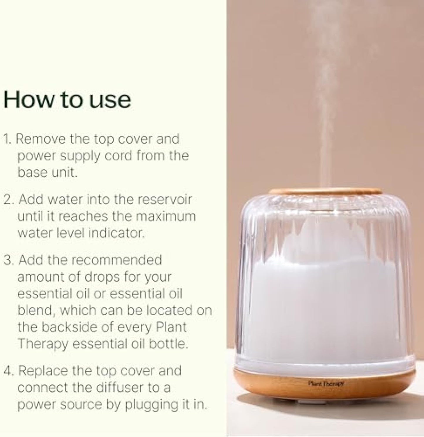 Plant therapy glass humidifier